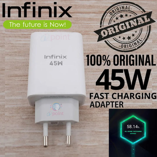 Ghani™Infinix Fast Charger – 33W/45W/68W/100W/120W/180W High-Speed Power Adapter, Perfect for Travel & Africa Market