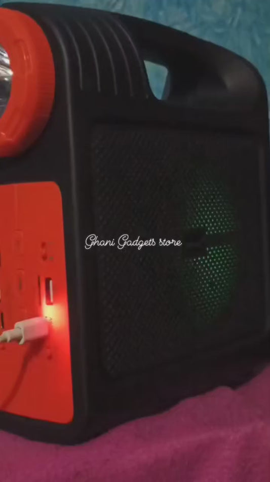 Ghani™KTS-1796 Bluetooth Solar Speaker – Outdoor & Indoor Music Solution